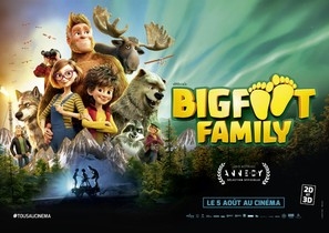 Bigfoot Family Canvas Poster