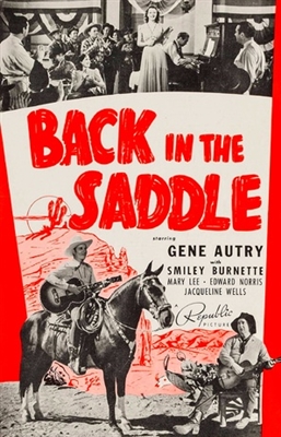 Back in the Saddle Poster with Hanger