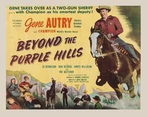 Beyond the Purple Hills Poster with Hanger