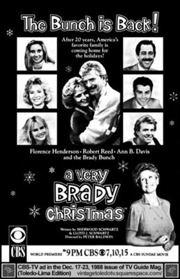 A Very Brady Christmas Metal Framed Poster