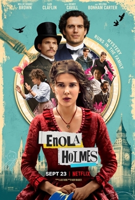 Enola Holmes Wooden Framed Poster