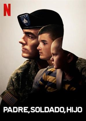 Father Soldier Son Wooden Framed Poster