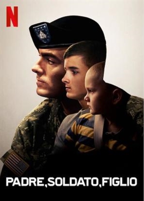 Father Soldier Son Wooden Framed Poster
