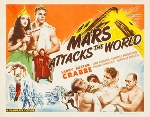 Mars Attacks the World Wood Print