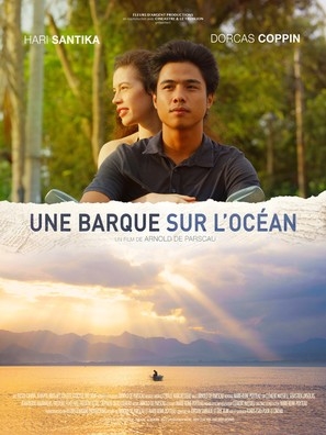 A Barque on the Ocean Poster with Hanger