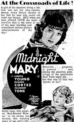 Midnight Mary Wooden Framed Poster
