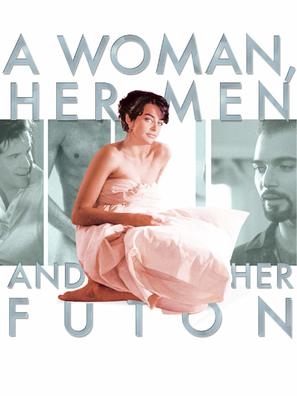 A Woman, Her Men, and Her Futon Wooden Framed Poster