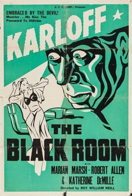 The Black Room Wooden Framed Poster