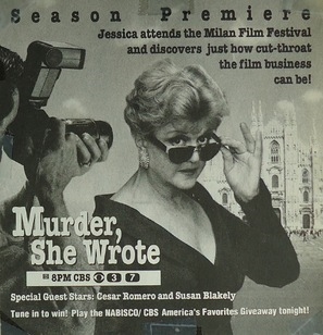 Murder, She Wrote Wooden Framed Poster