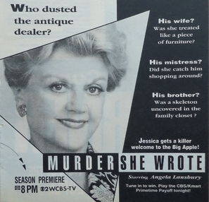Murder, She Wrote Poster with Hanger