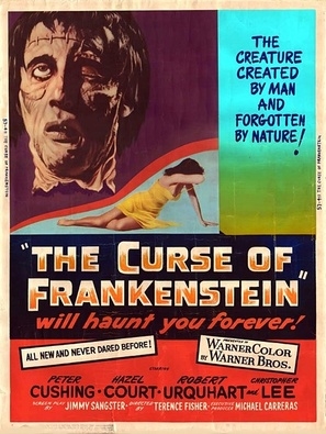 The Curse of Frankenstein Wooden Framed Poster