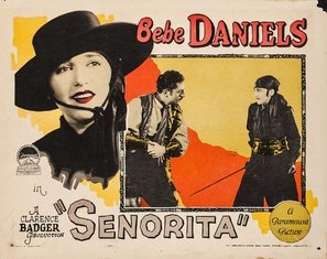 Señorita Wooden Framed Poster