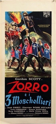 Zorro e i tre moschiettieri Poster with Hanger