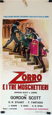 Zorro e i tre moschiettieri poster