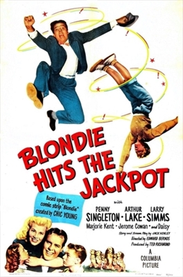 Blondie Hits the Jackpot Poster with Hanger