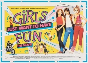 Girls Just Want to Have Fun Wooden Framed Poster