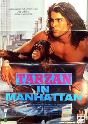 Tarzan in Manhattan Metal Framed Poster