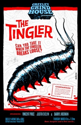 insert movie poster theater chair The Tingler FRIDGE MAGNET 1.5 x 4.5 inches