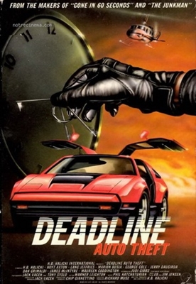 Deadline Auto Theft Wooden Framed Poster