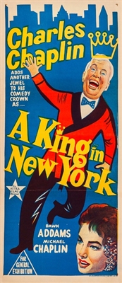A King in New York Metal Framed Poster