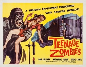 Teenage Zombies Wooden Framed Poster