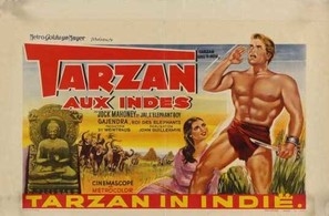 Tarzan Goes to India Poster with Hanger