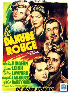 The Red Danube Poster with Hanger