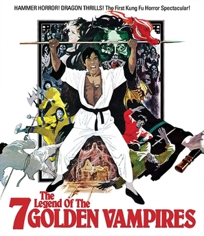 The Legend of the 7 Golden Vampires Wooden Framed Poster
