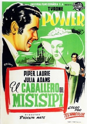The Mississippi Gambler Wooden Framed Poster