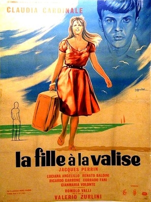 La ragazza con la valigia Metal Framed Poster