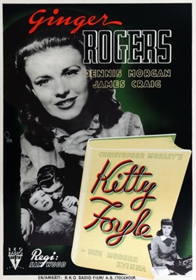 Kitty Foyle: The Natural History of a Woman Wooden Framed Poster
