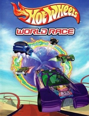 &quot;Hot Wheels Highway 35 World Race&quot; Wooden Framed Poster