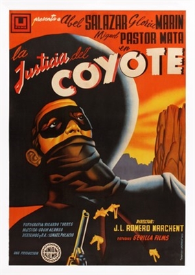La justicia del Coyote Wooden Framed Poster