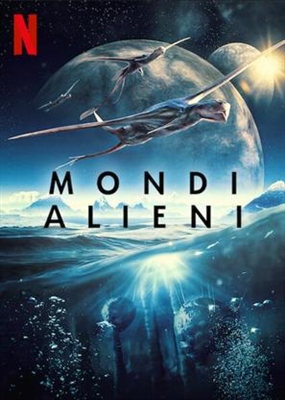 Alien Worlds Wooden Framed Poster