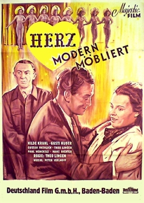 Herz - modern möbliert Poster with Hanger