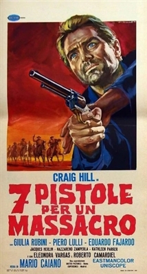 Sette pistole per un massacro Metal Framed Poster