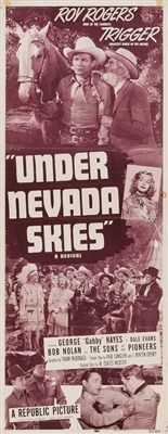 Under Nevada Skies Wood Print