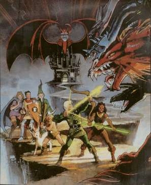 Dungeons &amp; Dragons Wooden Framed Poster