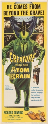 Creature with the Atom Brain Metal Framed Poster
