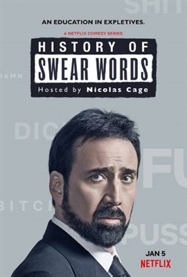 &quot;History of Swear Words&quot; Canvas Poster