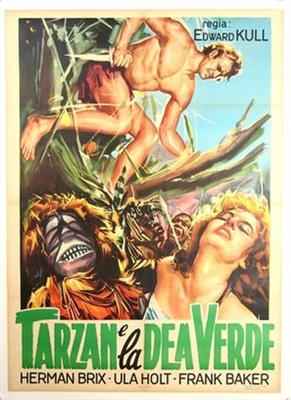 Tarzan and the Green Goddess Poster with Hanger