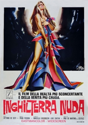 Inghilterra nuda Metal Framed Poster
