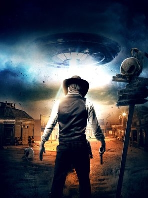 Alien Showdown: The Day the Old West Stood Still Wooden Framed Poster