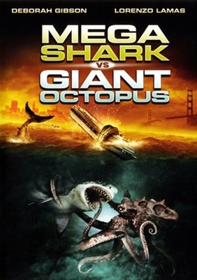 Mega Shark vs. Giant Octopus Metal Framed Poster