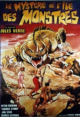 Misterio en la isla de los monstruos Metal Framed Poster