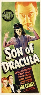Son of Dracula Canvas Poster