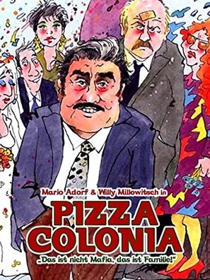 Pizza Colonia Wooden Framed Poster