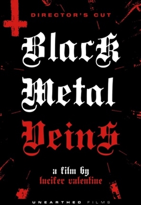 Black Metal Veins Poster with Hanger
