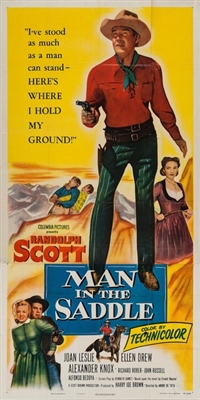 Man in the Saddle Metal Framed Poster