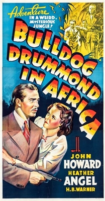 Bulldog Drummond in Africa pillow